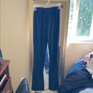 Black and Gray Flared Tights